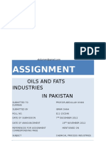 OILS and Fats Industries in Pakistan by Ibrar Naqvi