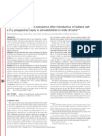 Thyroid Size and Goiter Prevalence After Introduction of Iodized Salt