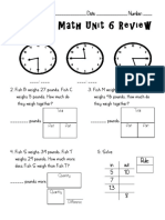 Everyday Math Unit 6 Review