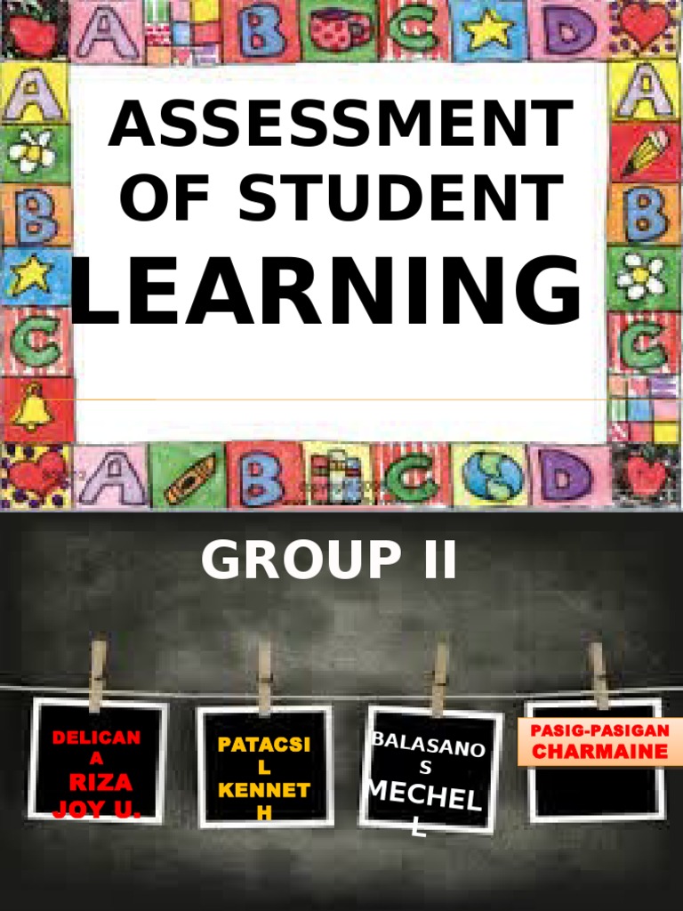 Assessment of Student Learning 1 | PDF | Educational Assessment ...