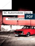 SC Automobile Dacia SA - Prezentare Generală
