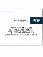 BAB - 4 Pengaruh Islah Muhammad Abduh Terhadap Gerakan Jemaah Islah Malaysia