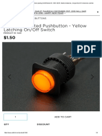 16mm Illuminated Pushbutton - Yellow Latching