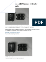 HOW To Wire A DPDT Rocker Switch For Reversing Polarity