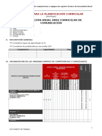 Esquema para La Planificación Curricular Final