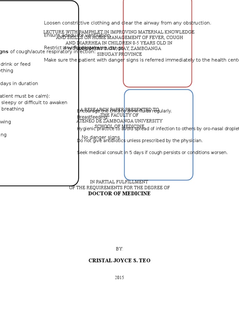Lecture With Pamphlet in Improving Maternal Knowledge and Skills On Home Management of Fever