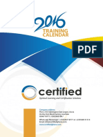 Certified Calendar 2016