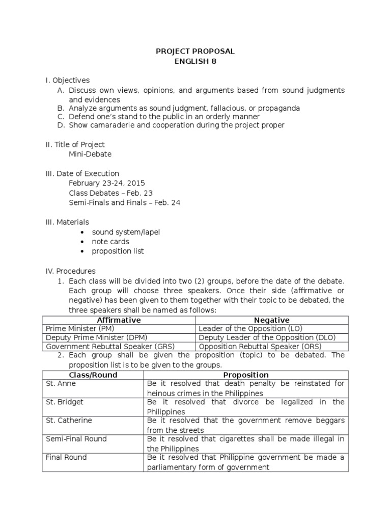 Debate Proposal | PDF | Public Sphere | Government