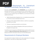 Download Philhealth Requirements for Unemployed Members by Alyssa Clarizze Malaluan SN294573564 doc pdf