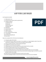 SOP Car Wash