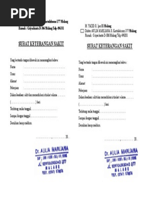 Editan Surat Dokter