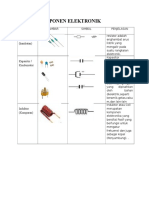 Tabel Komponen Elektronik