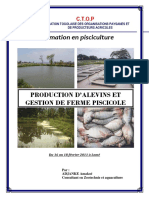 Formation en Pisciculture PDF