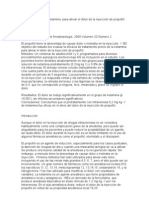 Pre-tratamiento Con Ketamina Para Aliviar El Dolor Del Propofol