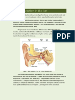 Sound Transduction Ear