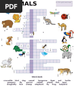 57682 Animal Picture Crossword