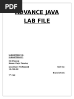 Advance Java Lab File