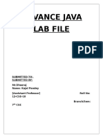 Advance Java Lab File