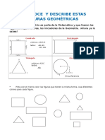 Reconoce y Describe Estas Figuras Geométricas