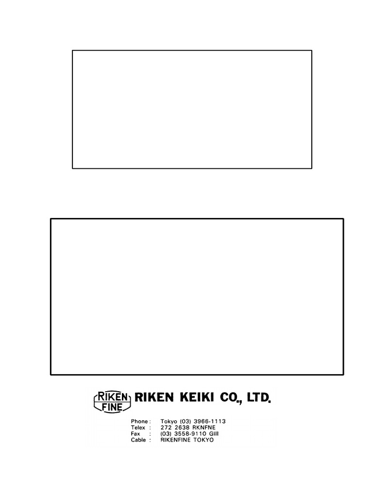 Instructional Manual For Riken Combustible Gas Monitor PDF Relay