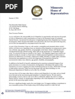 Download House DFL Leader Paul Thissen Letter on Disparities 1416 by Minnesota House DFL Caucus SN294598286 doc pdf