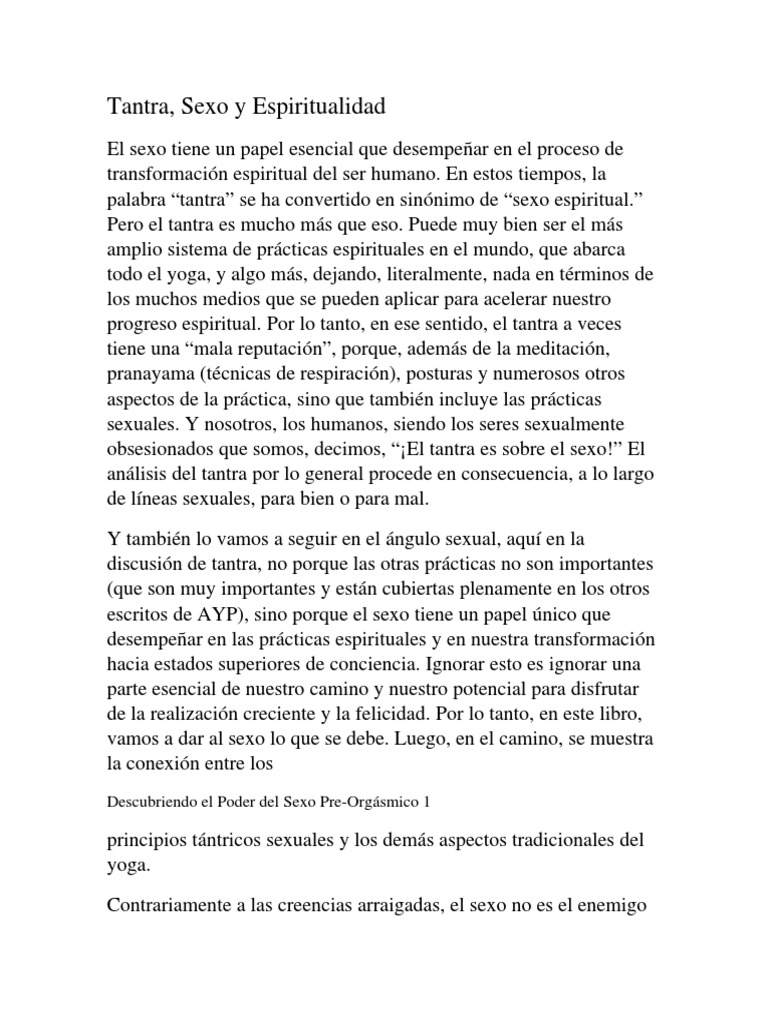 Tantra: Sexo y Espiritualidad Femenina | PDF | Tantra | Yoga