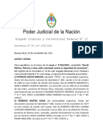 Zocchi Molina Patricio y Otros S. Atentado Contra La Seguridad de Aeronaves