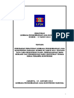 Peraturan LPJK No. 7 Th 2013 Tentang Sertifikat Tenaga Kerja Terampil Konstruksi