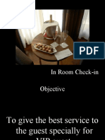 How To Handle in Room Check-In