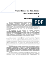 Propiedades de Las Rocas de Construcción y Ornamentación