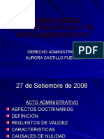 Set La Funcion Publica y El Acto Administrativo