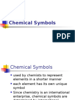 Chemical Symbols