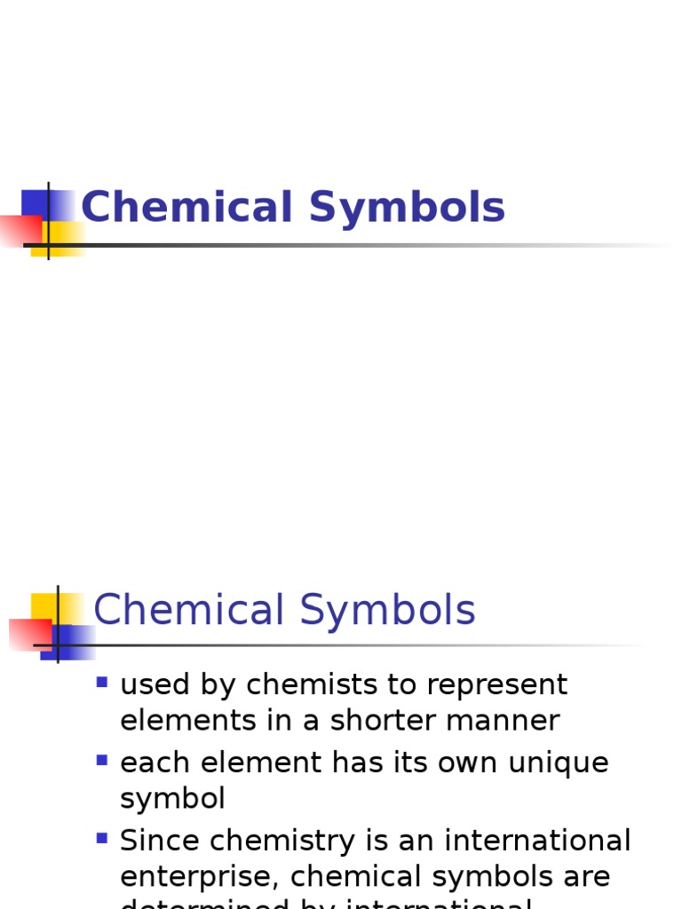 Understanding Chemical Symbols and Elements | PDF