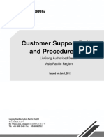 LiuGong Customer Support Policy Guide