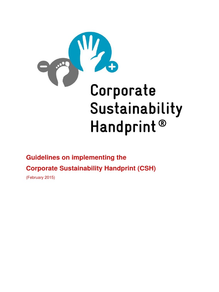Corporate Sustainability Handprint Guide | PDF | Sustainability ...