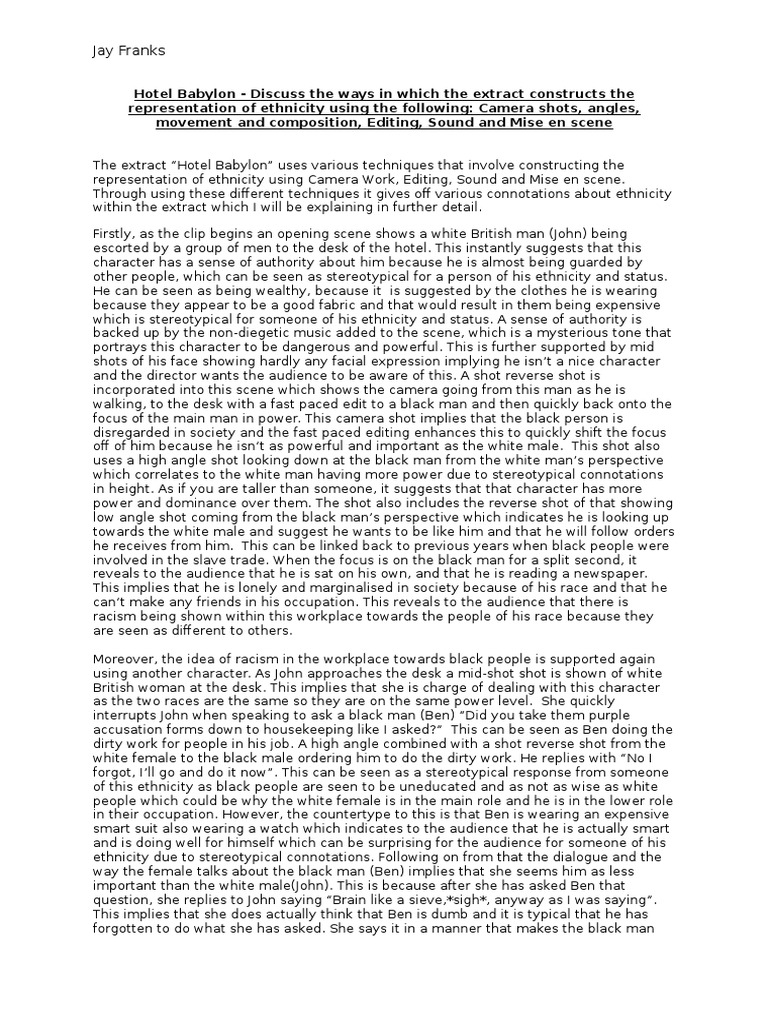 Racism essay 3 picture