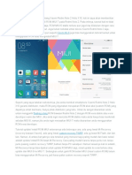 CARA INSTAL MIUI 7 REDMI NOTE 2