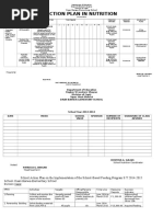 Action Plan in NUTRITION