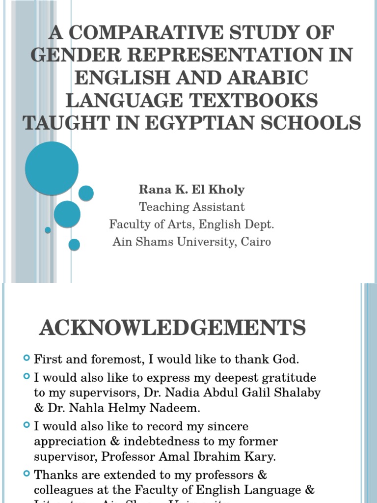 Gender Representation in Egyptian Textbooks | PDF | Gender Role | Feminism