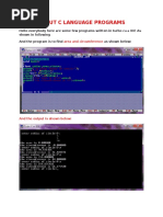 C Language Outputs