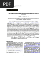 Crab biodiversity under different management schemes of mangrove ecosystems
