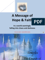 A Message of Hope & Faith: in A World Seemingly Falling Into Chaos and Darkness