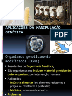 Aplicações da manipulação genética em