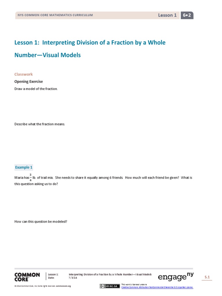 Math g6 m2 Student Materials | PDF | Common Core State Standards ...