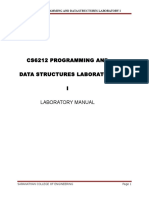 Cs6212 Programming and Data Structures Laboratory I Laboratory Manual