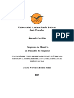 T728-MBA-Flores-Evaluación Del Costo-beneficio de Energía Eléctrica