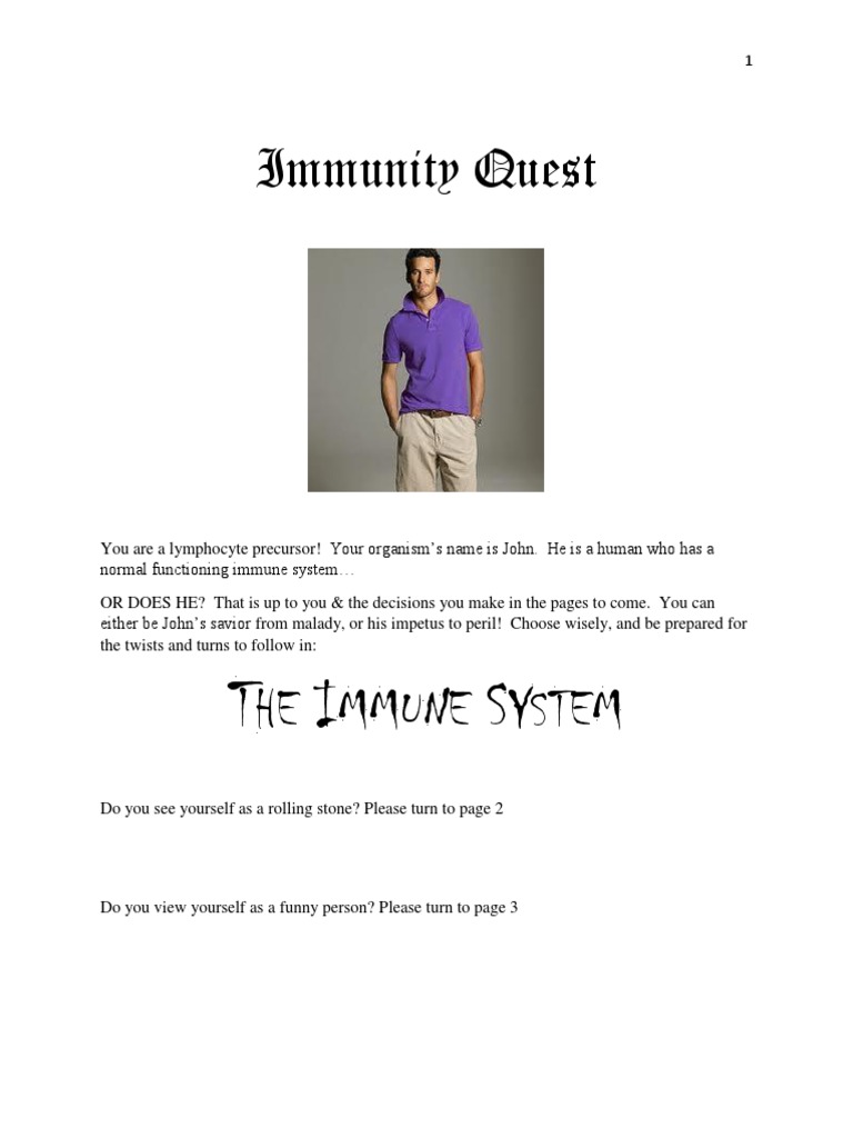 Choose Your Own Adventure! | PDF | Granulocyte | White Blood Cell