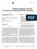 Reading in A Foreign Language. Top Ten Principles For Teaching Extensive Reading. Day, Bamford-1