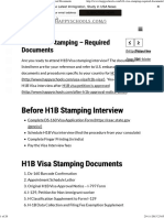 Here's Complete List of H1B Visa Stamping Required Documents