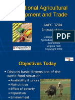 International Agricultural Development and Trade